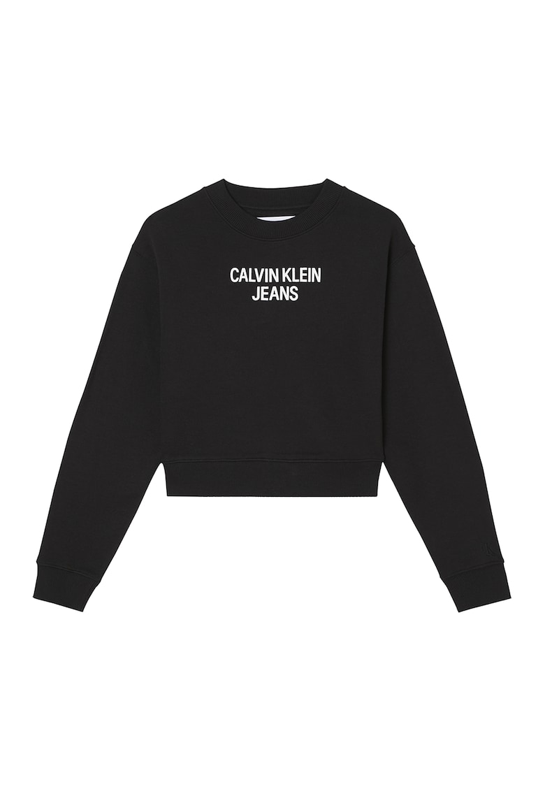 CALVIN KLEIN JEANS Суитшърт с органичен памук с лого за Жени CALVIN KLEIN JEANS Суитшърт с органичен памук с лого за Жени