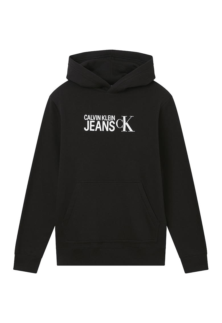 CALVIN KLEIN JEANS Суитшърт с органичен памук – качулка и лого за Мъже CALVIN KLEIN JEANS Суитшърт с органичен памук – качулка и лого за Мъже