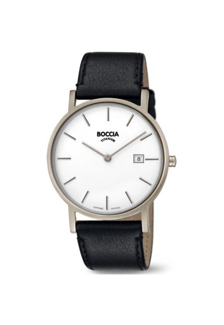 Ceas 3637-02 - Titan/Piele - 5 ATM - Negru