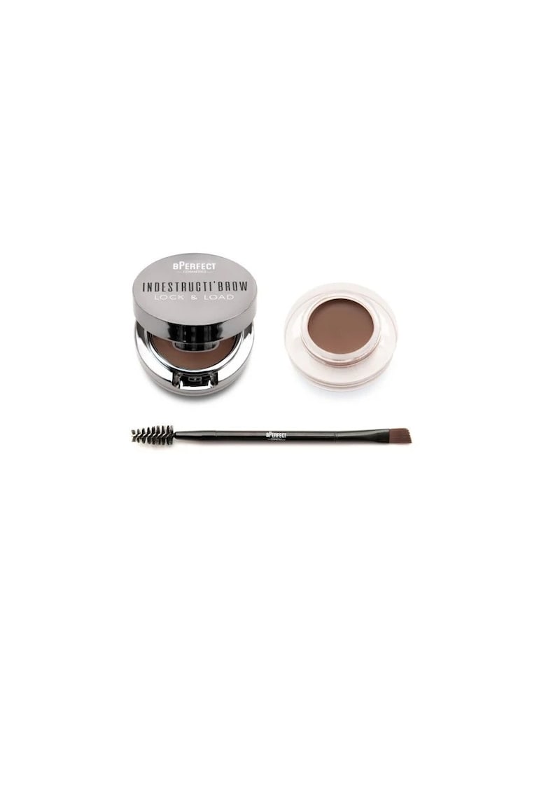 Set pentru sprancene BPerfect Indestructi'Brow Lock&Load - 4g - 651 Brown