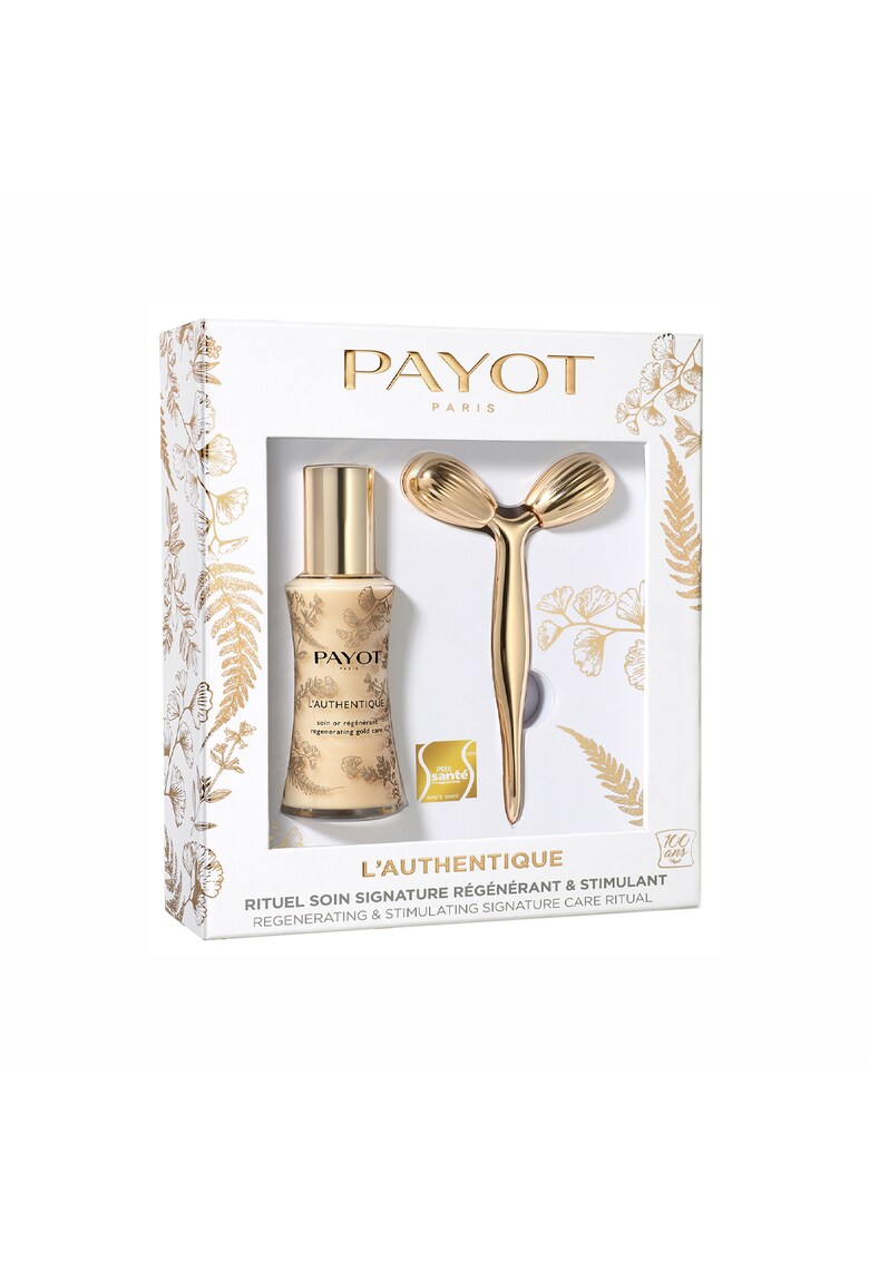 Set cadou Payot L'Authentique: Serum regenerant pentru ten - 50 ml + Roller masaj facial