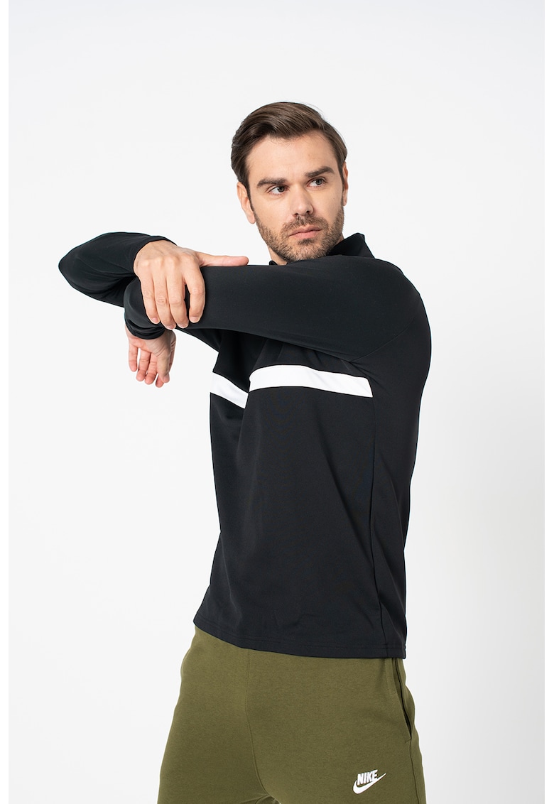 Bluza cu fenta cu fermoar scurt si tehnologie Dri-Fit - pentru fotbal