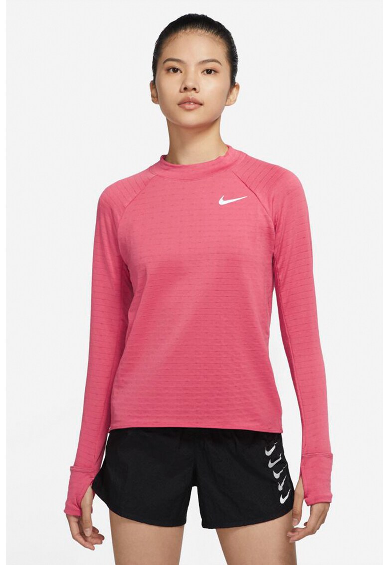 Bluza cu maneci raglan pentru alergare Element Therma-Fit Nike alergare