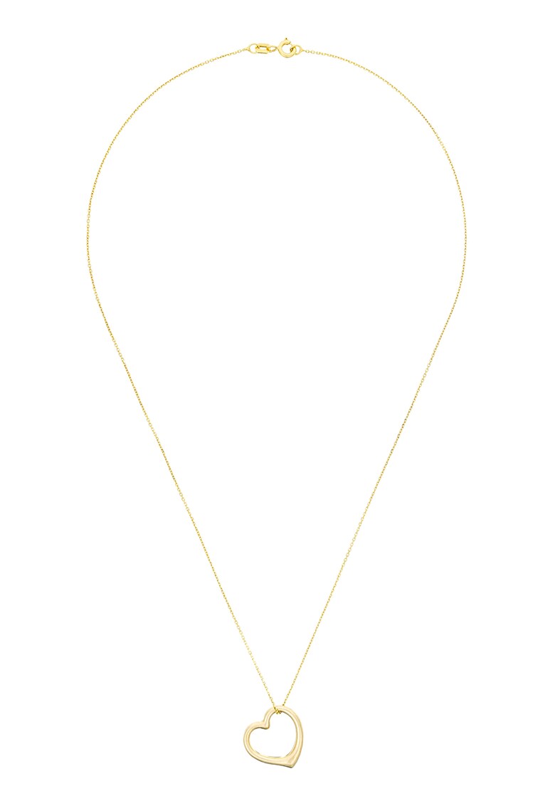 Colier de aur de 9K cu pandantiv inima