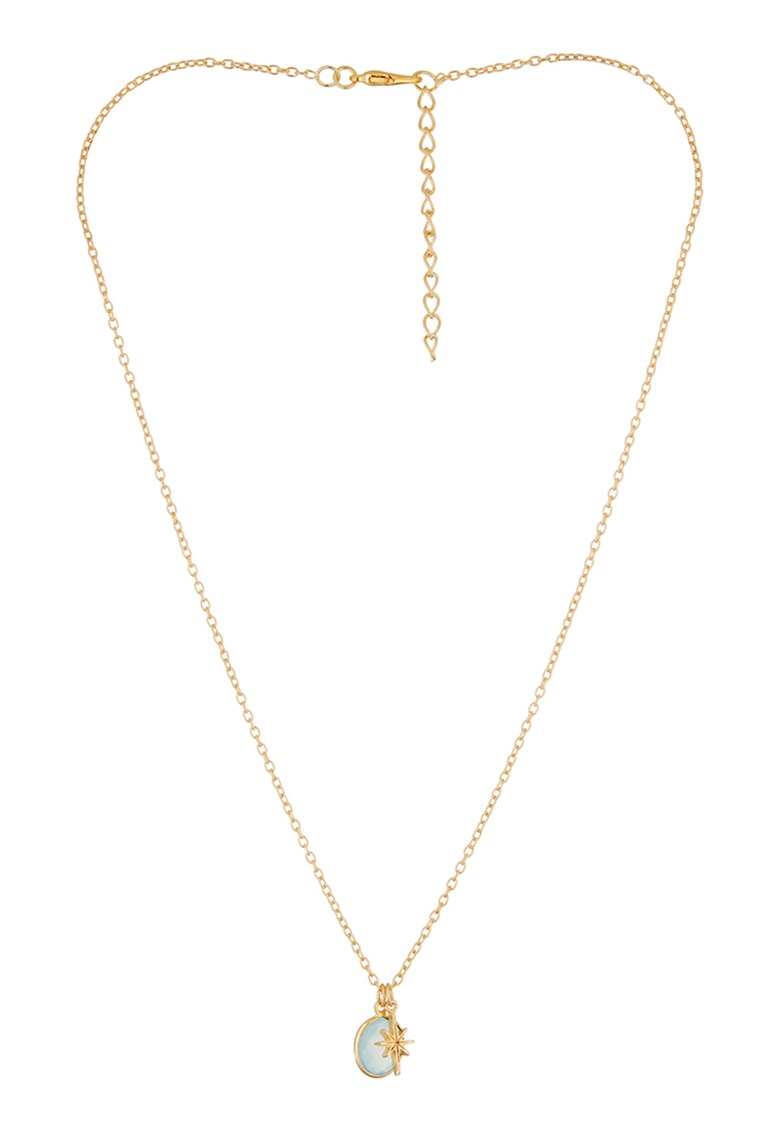 Колие с халцедон Moonstone
