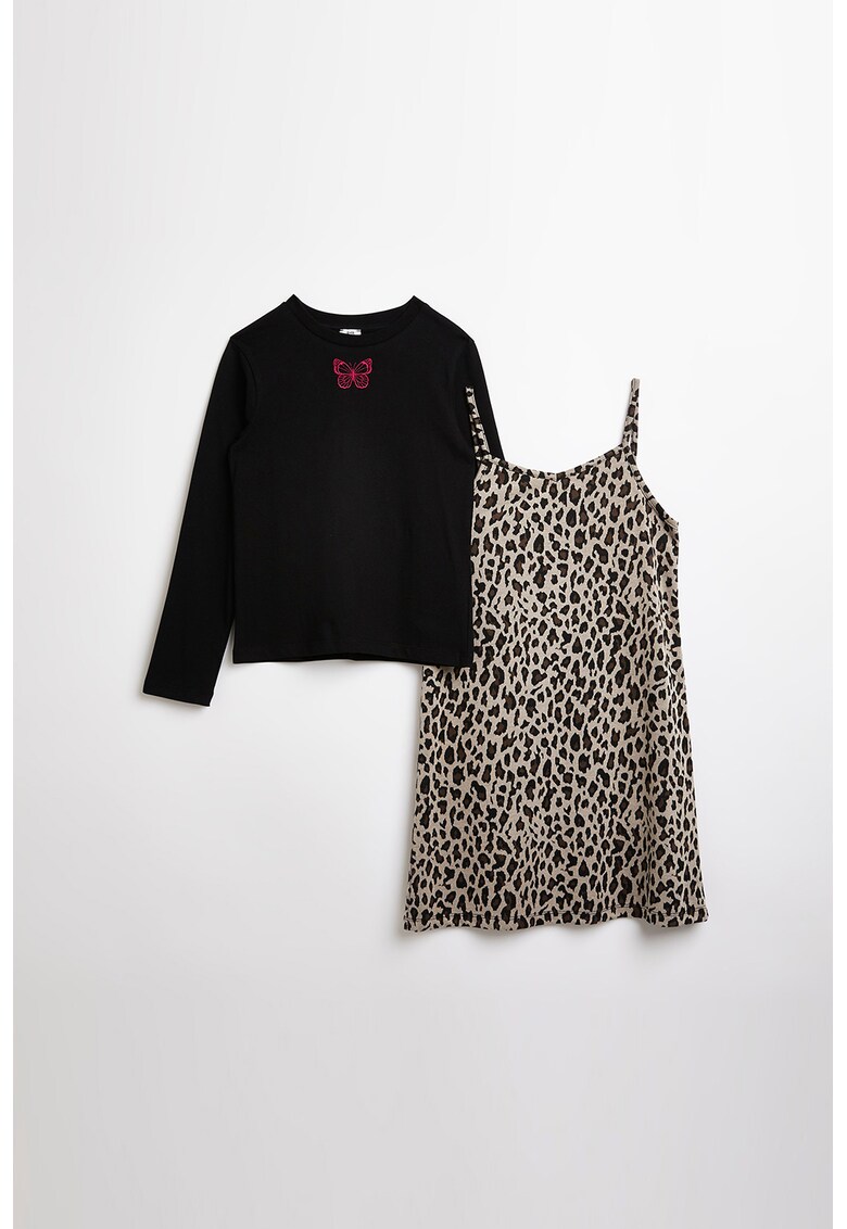 River Island Set de bluza si top cu model