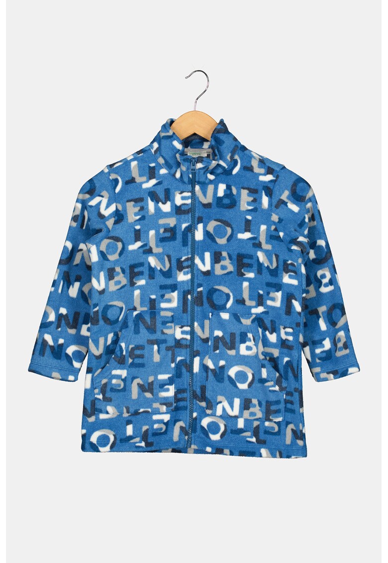 Bluza de pijama din fleece cu model logo 2023 ❤️ Pret Super fashiondays imagine noua 2022