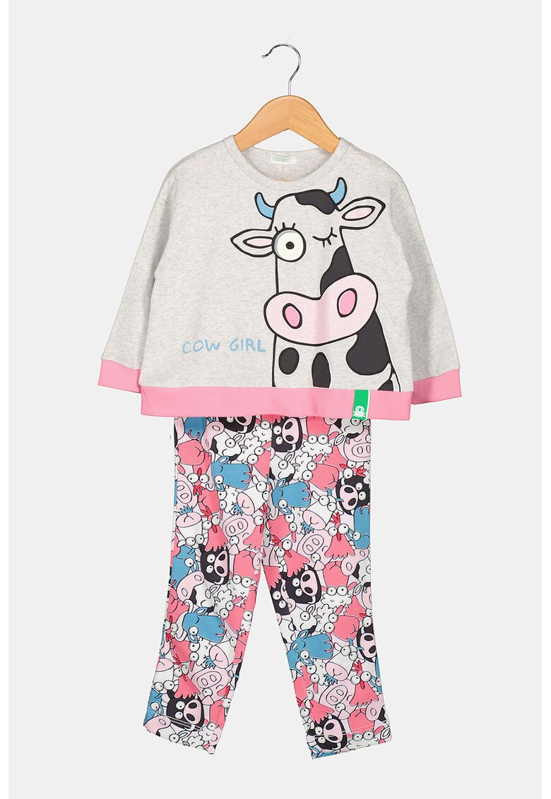 – Pijama cu decolteu la baza gatului – cu model grafic 2023 ❤️ Pret Super fashiondays imagine noua 2022