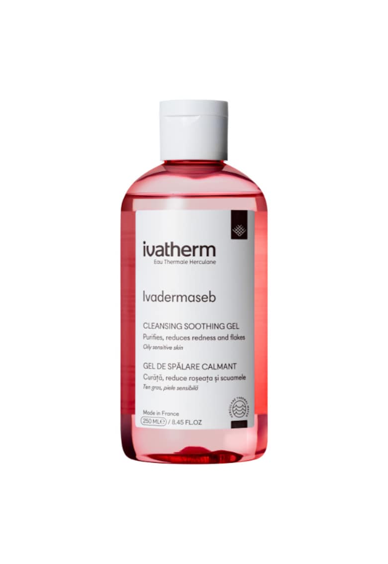 Gel curatare calmant Ivadermaseb - pentru pielea cu roseata - scuame 250 ml