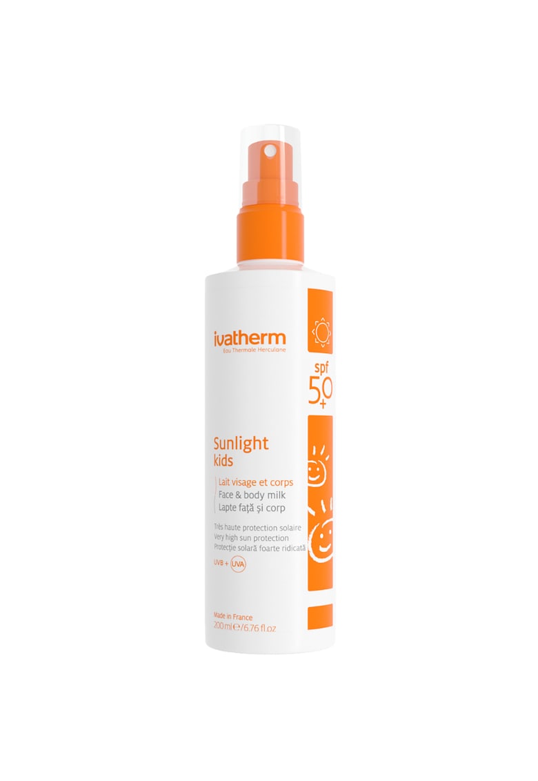 Lapte protectie solara SPF 50+ Sunlight - pentru copii - efect hidratant - 200 ml