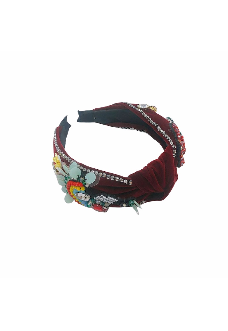 Bentita visinie - cu nod - margelute si pietre - Kornelia C3 -