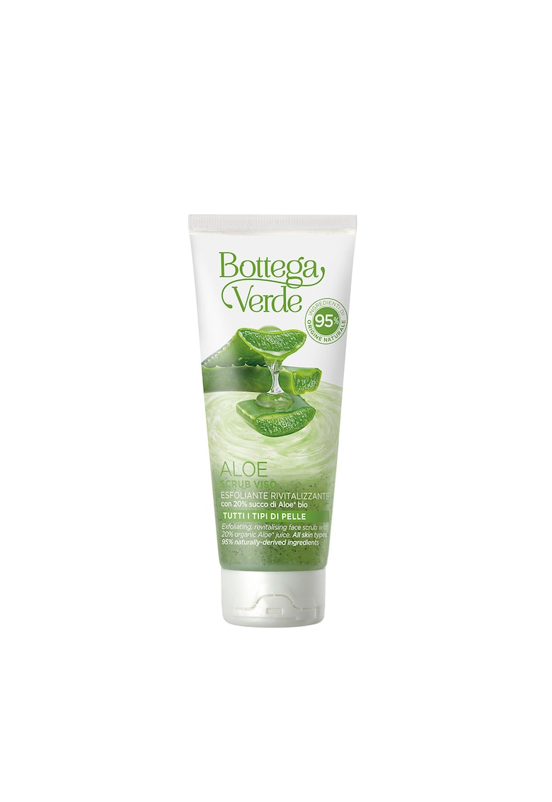 Scrub pentru fata - pentru toate tipurile de ten - cu 20% suc organic de Aloe - Aloe - 75 ML -