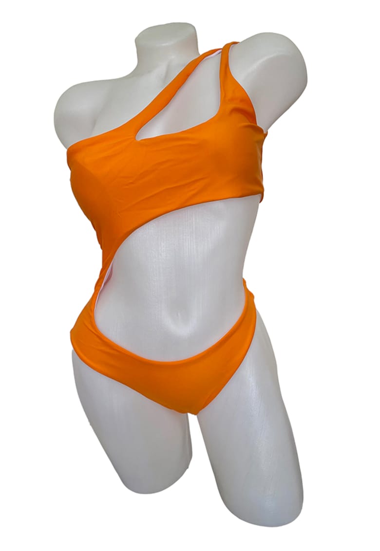 Costum de baie dama - o piesa - slip tanga si sutien cu prindere pe un umar - ®