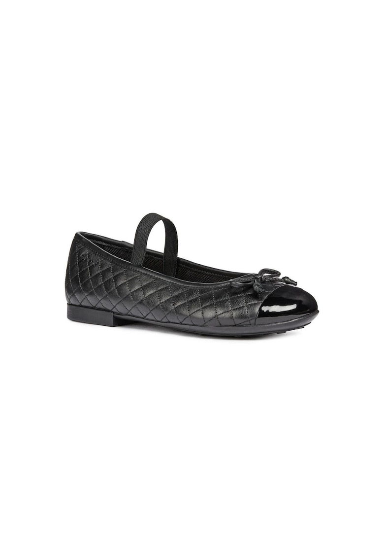 Geox Espadrile baieti - Jr Plie' - Piele naturala - Negru