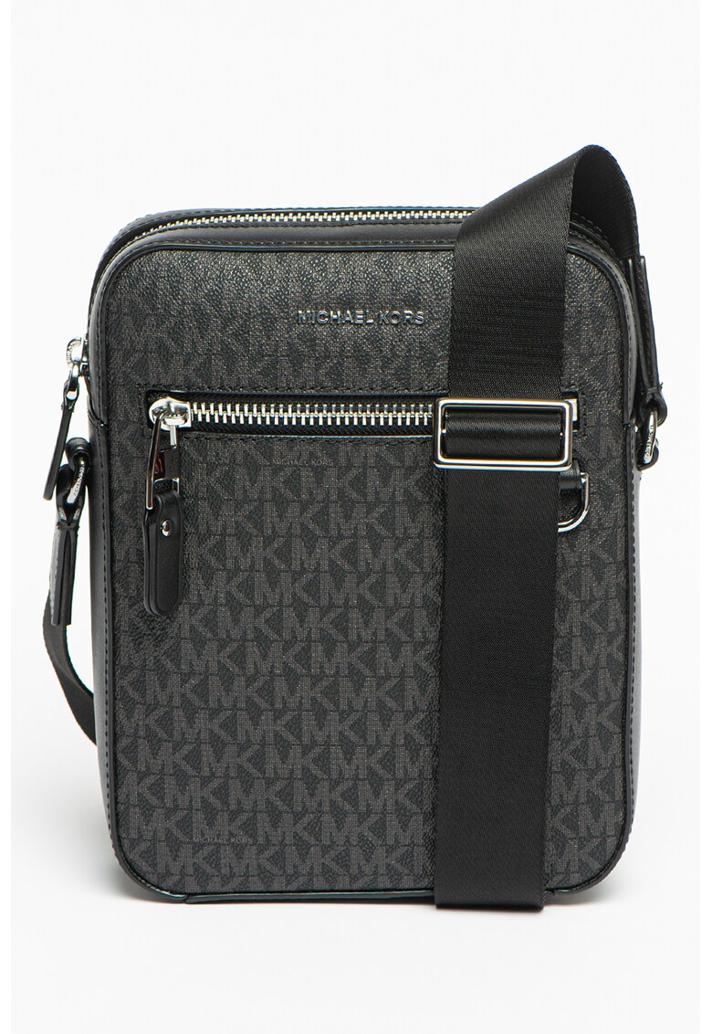 Geanta crossbody de piele ecologica cu imprimeu logo Henry