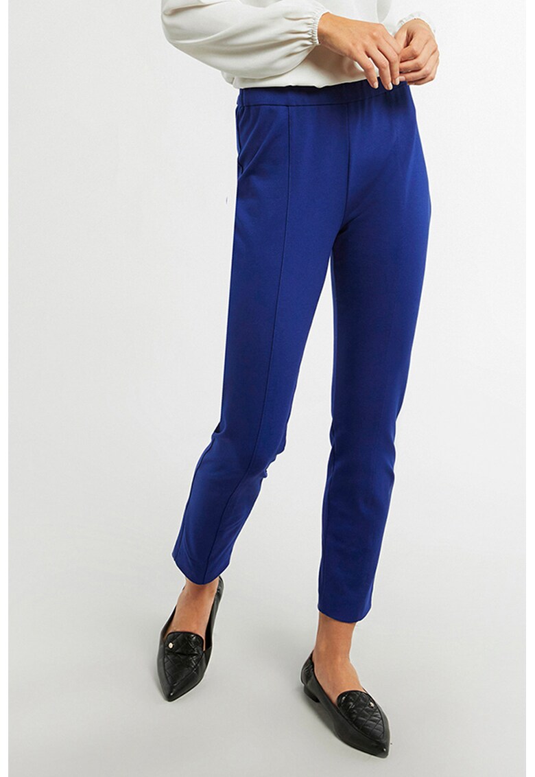 Pantaloni crop slim fit fashiondays imagine noua