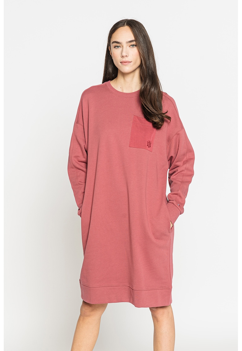 Rochie tip bluza sport relaxed fit din bumbac organic fashiondays imagine noua