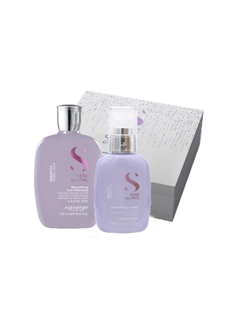 Set pentru netezire  Semi Di Lino Sampon 250 ml - Crema pentru netezire 125 ml