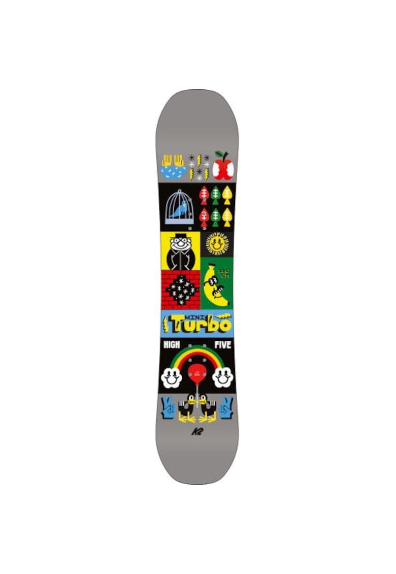 Placa snowboard MINI TURBO - pentru copii - gri