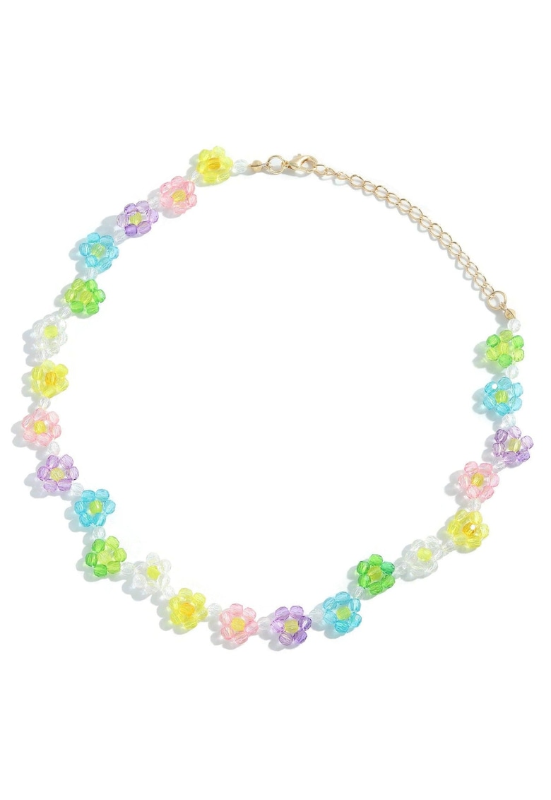 Colier auriu - cu floricele - Mascha C9 -