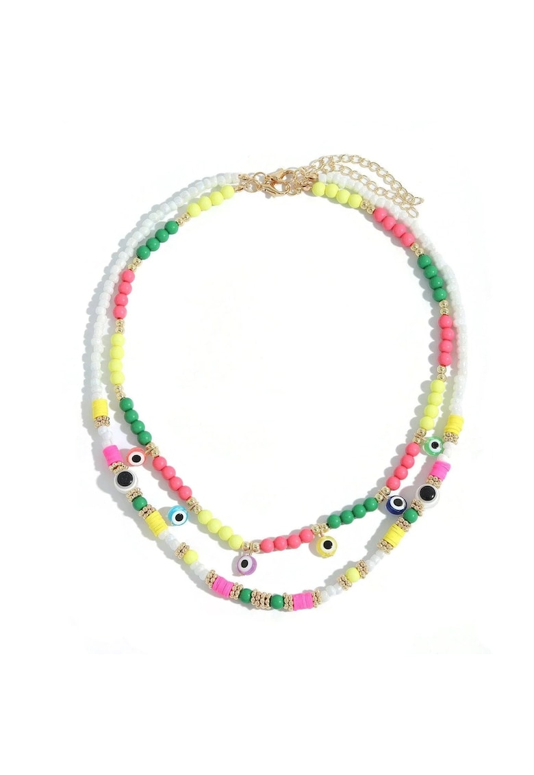 Set 2 coliere - cu cu margelute colorate - Marton C9 -