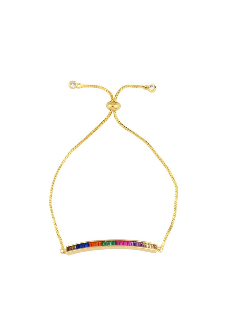 Bratara aurie - cu pietre multicolore - Medea C1 -