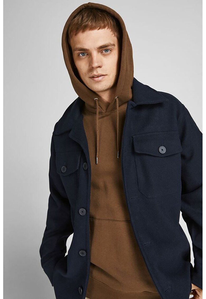 Jacheta tip camasa cu buzunare pe piept fashiondays.ro imagine 2022 reducere