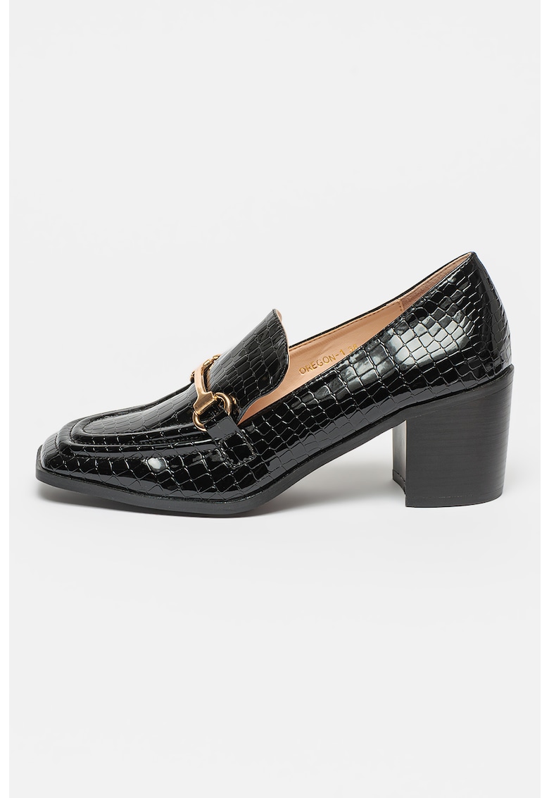 Pantofi loafer cu aspect de piele de crocodil Oregon fashiondays imagine noua