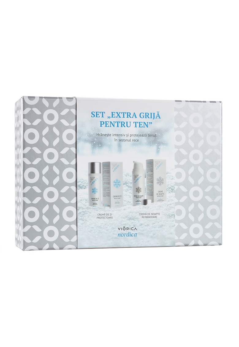 Set nr.1 pentru fata - Extra Grija: Nordica - Crema de zi - 50 ml & Crema de noapte - 50 ml