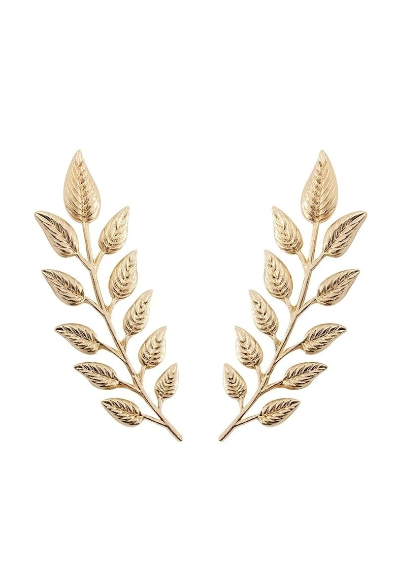 Set 2 brose - aurii - cu frunzulite - Nicka C1 -