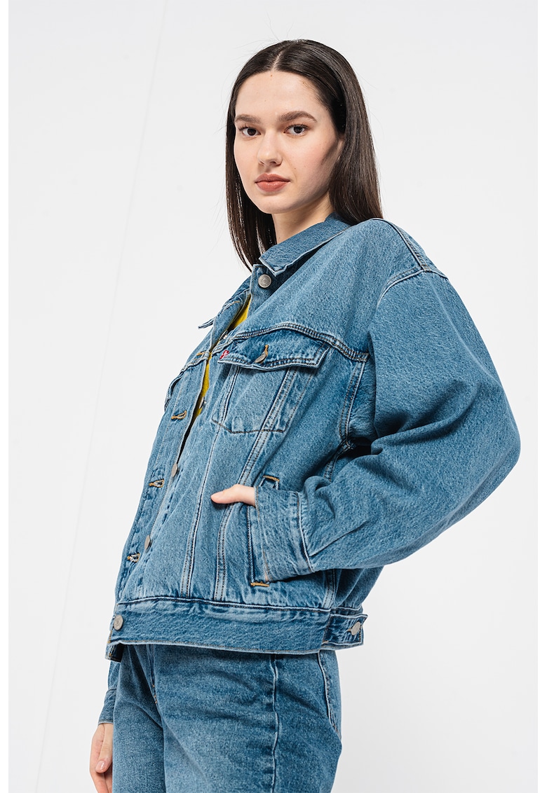 Jacheta trucker relaxed fit din denim 90's