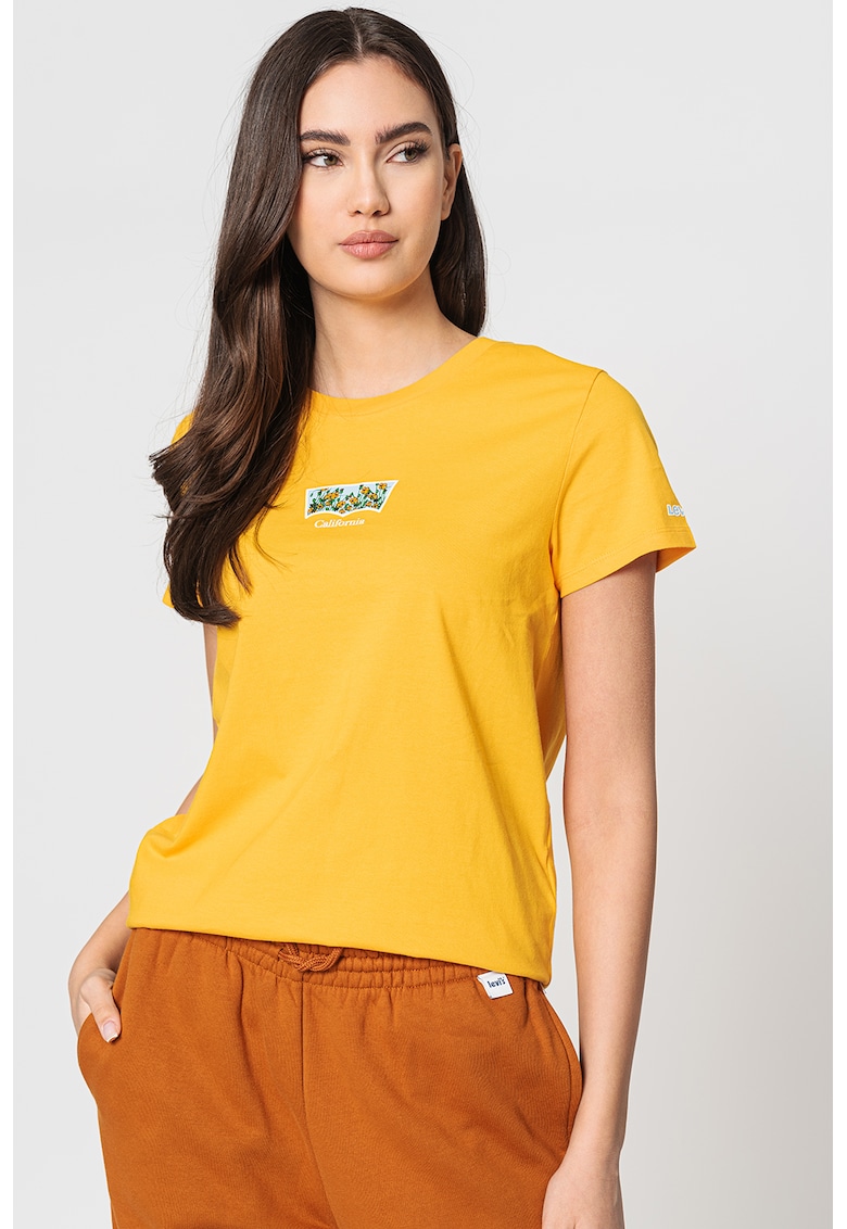 Памучна тениска с лого Levis