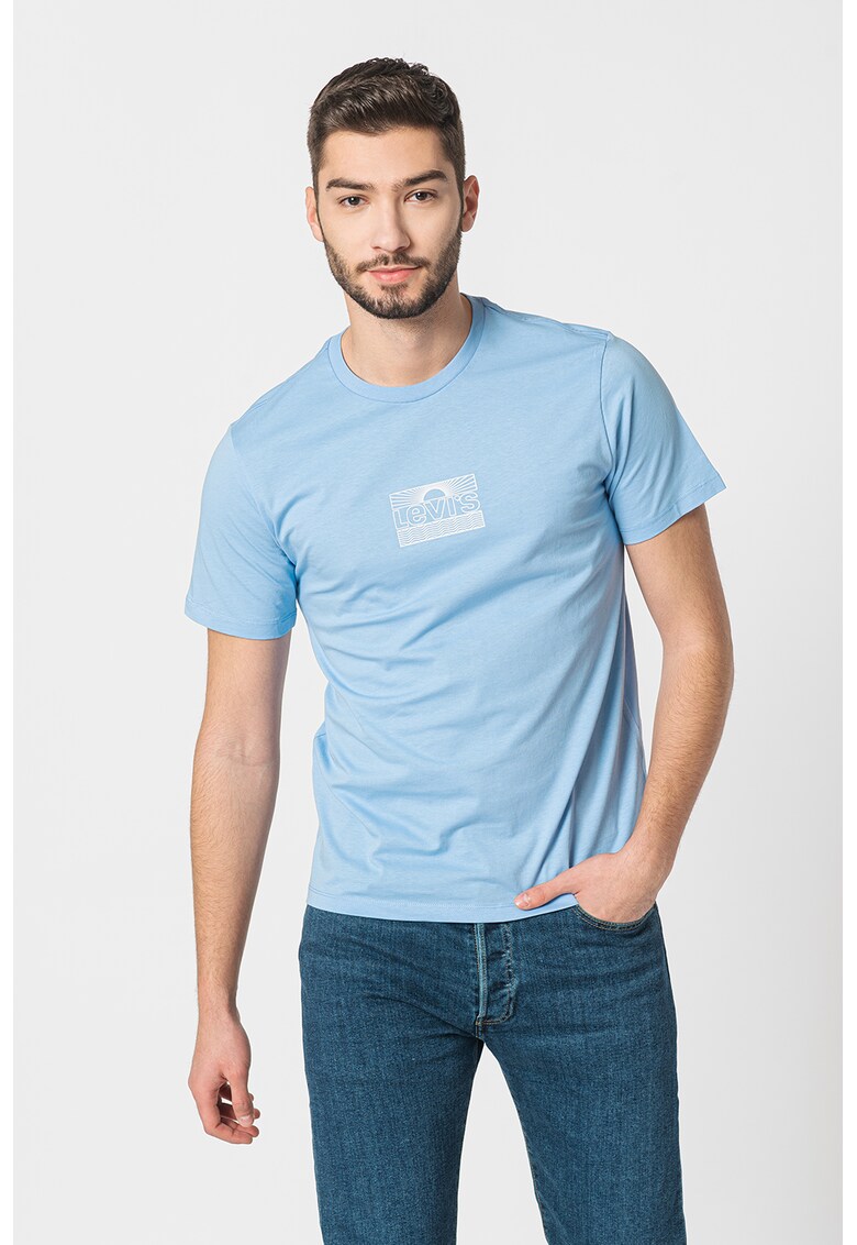 Тениска с лого и овално деколте Levis