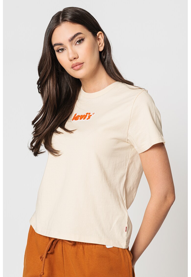 Памучна тениска с лого Levis