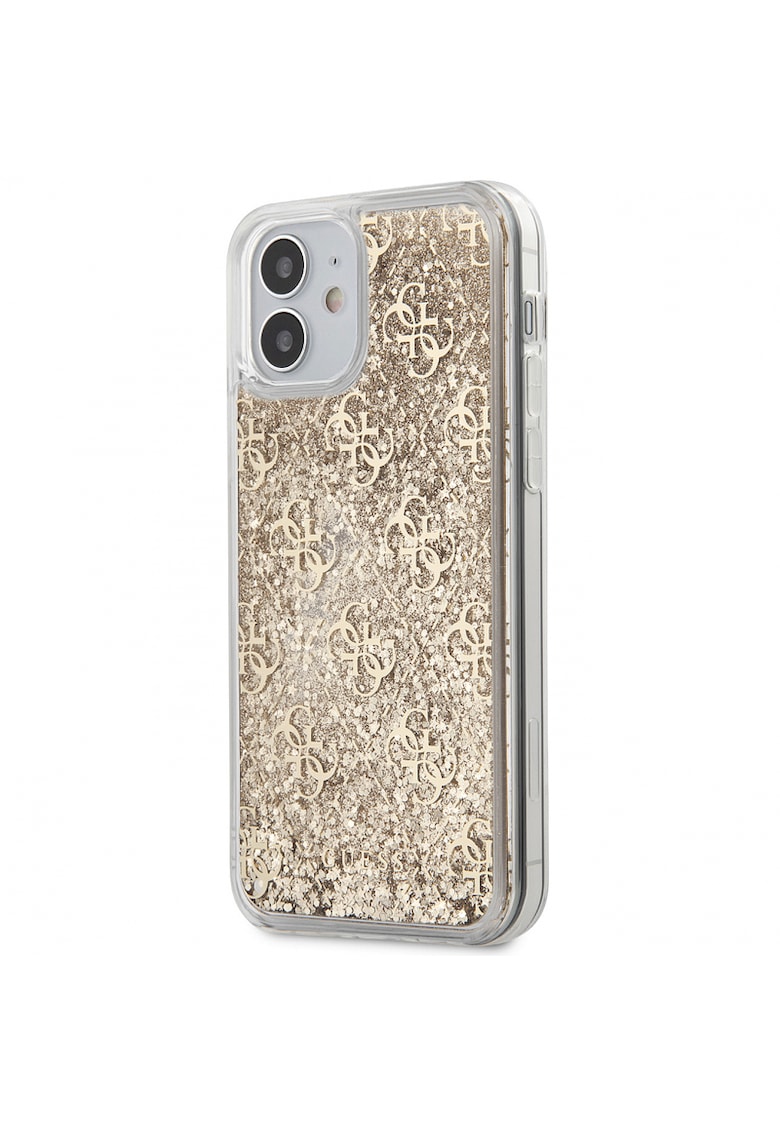Husa de protectie 4g liquid glitter pentru apple iphone 12 mini - auriu