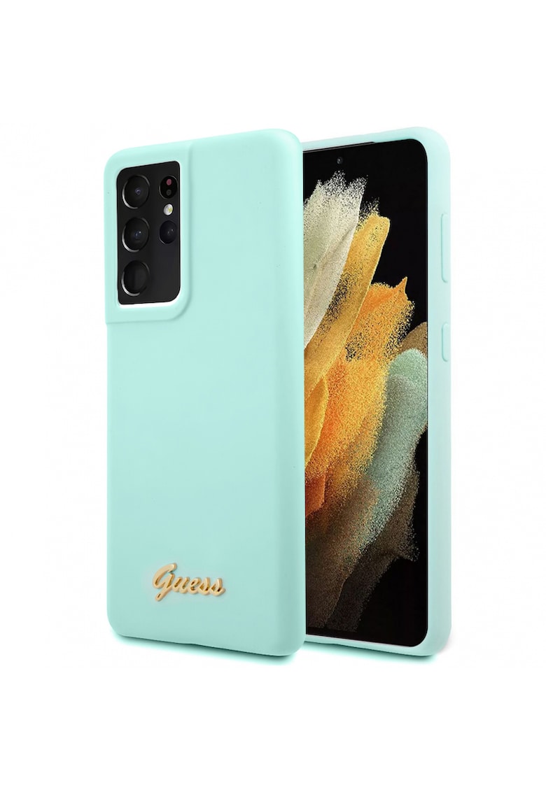 Husa  pentru Samsung Galaxy S21 Ultra (6.8"") - Silicone Script Logo Collection