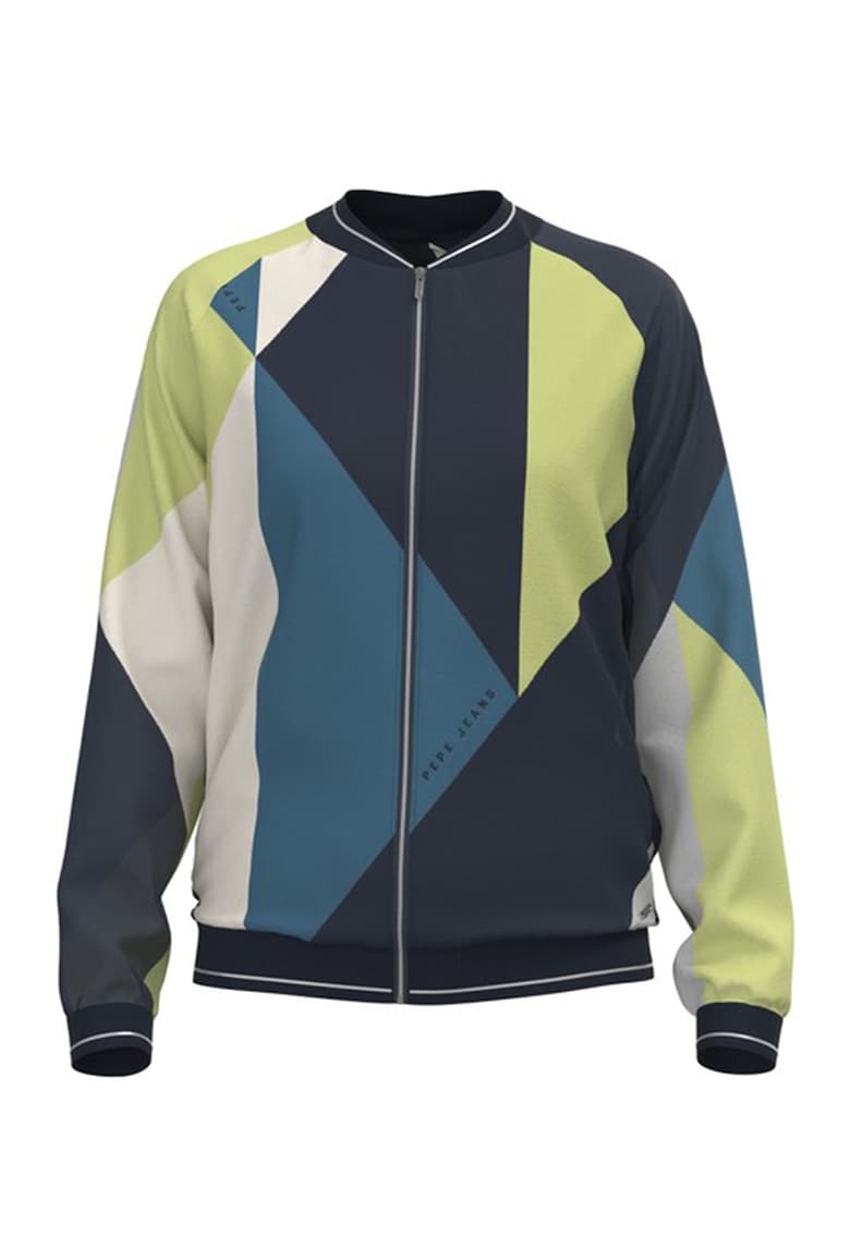 Bluza sport cu fermoar si model abstract fashiondays.ro imagine reduss.ro 2022