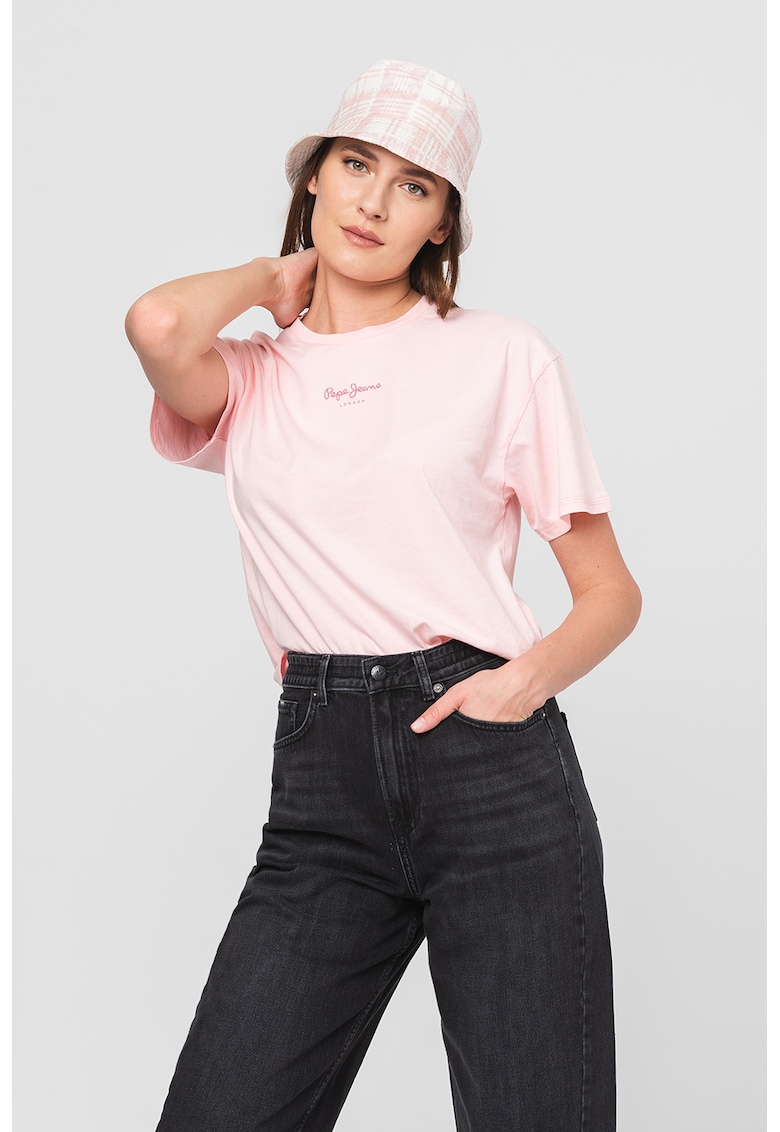 Памучна тениска Nina със свободна кройка Pepe Jeans London