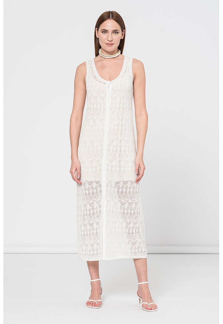 Rochie midi din amestec de in Patty