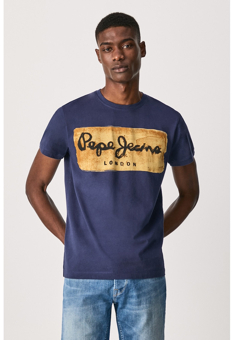Памучна тениска с лого Charing Pepe Jeans London
