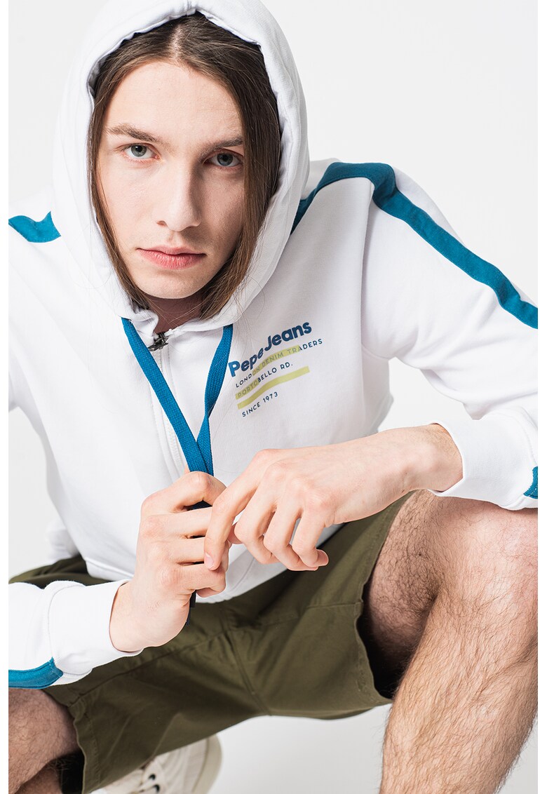 Худи Dillion с цип и скосени джобове