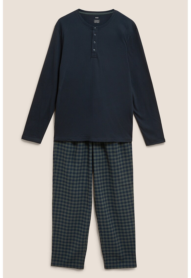 Pijama lunga din bumbac fashiondays.ro imagine 2022 reducere
