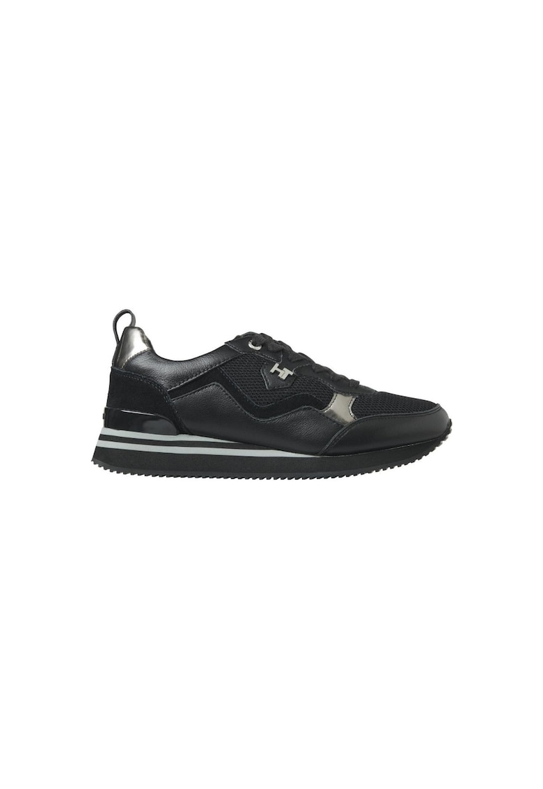 Pantofi sport dama - Feminine Active City Sneaker - Poliuretan - Negru