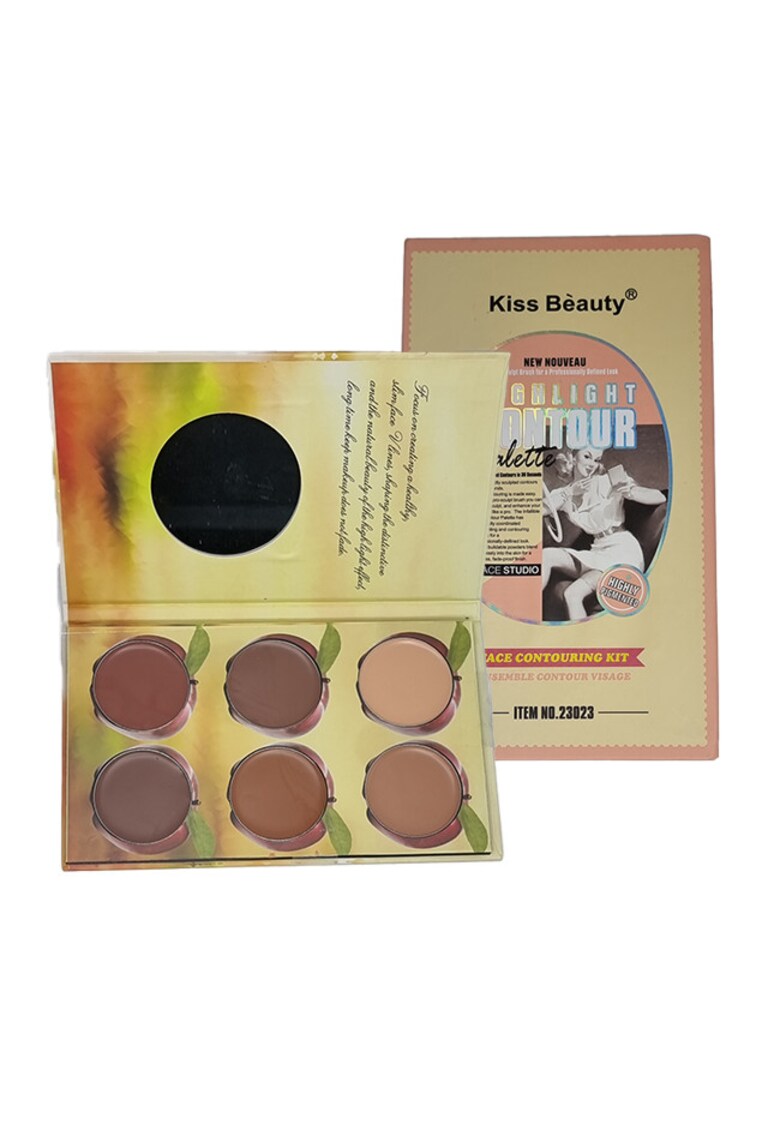 Paleta pentru contur Face Conturing Kit 6 Culori Dark