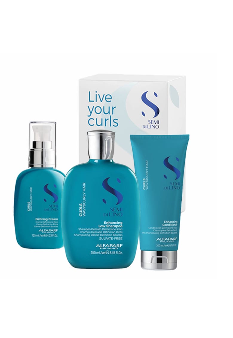 Set pentru par ondulat  Curls Sampon 250 ml - Balsam 200 ml - Spray 125 ml