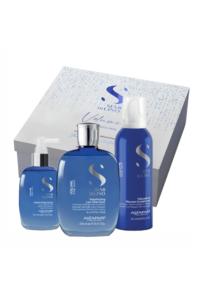 Set pentru par cu volum Volume Magnifying Sampon 250 ml - Balsam spuma 200 ml - Spray 125 ml