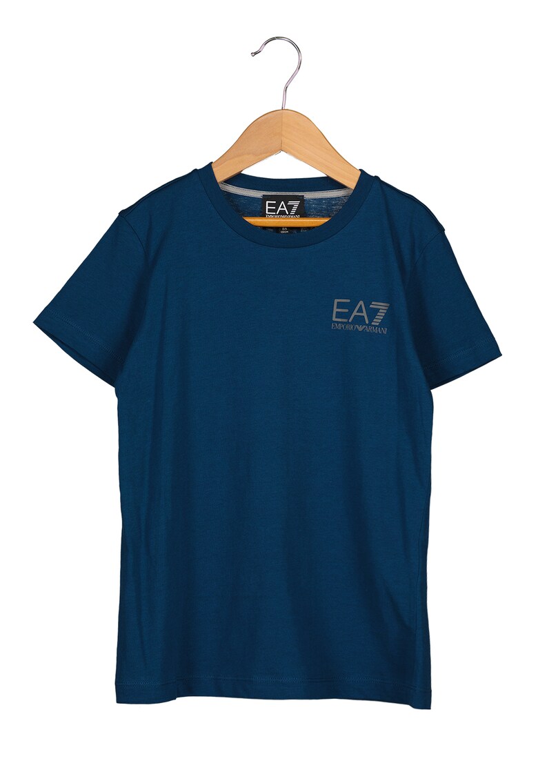 Tricou de bumbac cu logo EA7  Imbracaminte