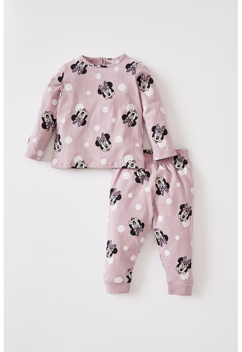 Pijama lunga cu imprimeu Minnie-Mouse
