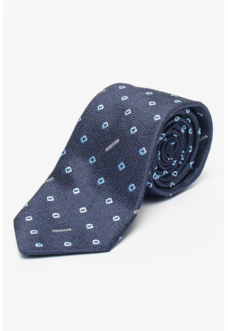 Cravata de matase cu detalii brodate geometrice fashiondays.ro imagine noua gjx.ro