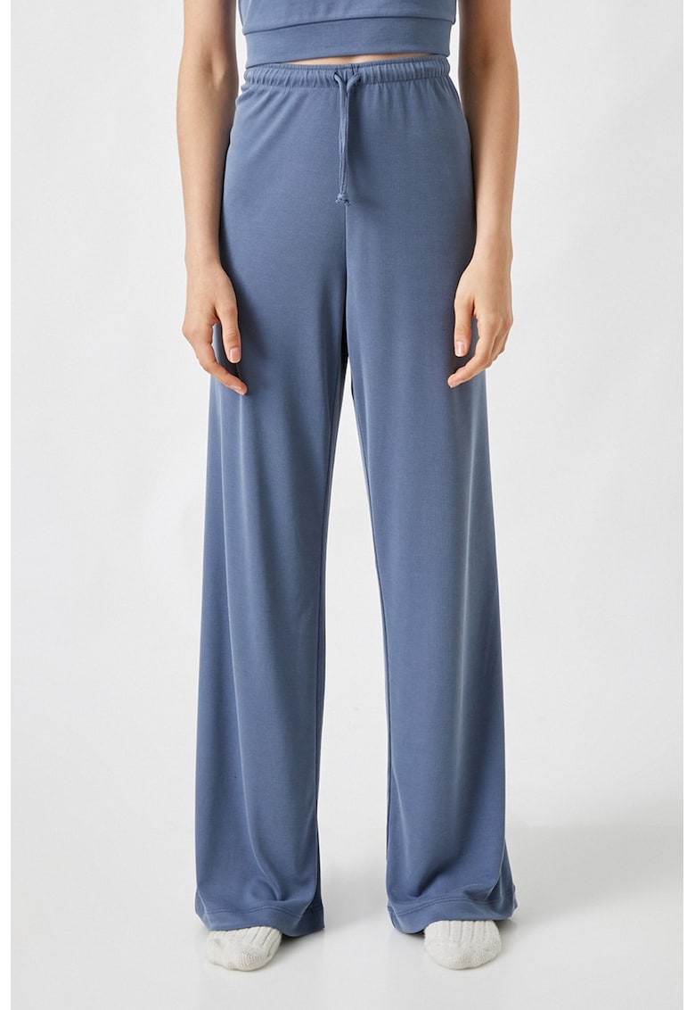 Pantaloni de pijama din amestec de modal cu croiala ampla